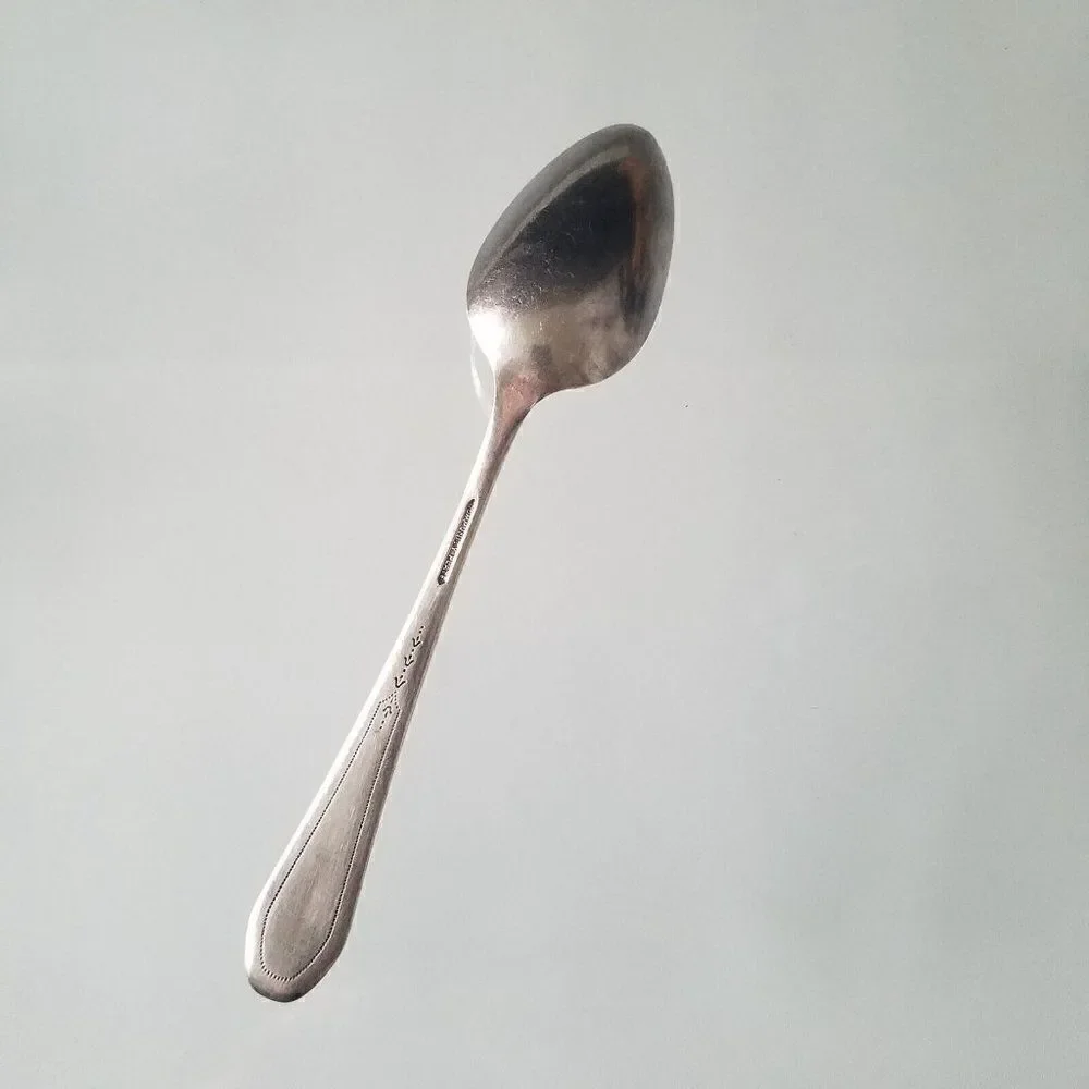 Vintage Oneida Community 1927 Paul Revere Pattern Silverplate Tea Spoon Monogram